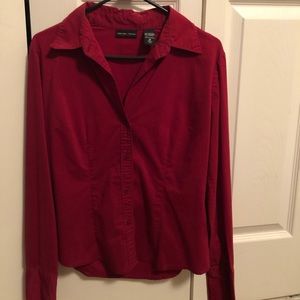 New York and Co red dress shirt